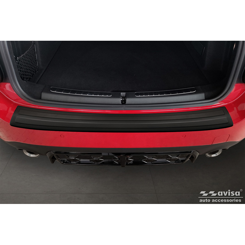 Matte black Stainless Steel Rear bumper protector  Mini Countryman F60 FL 2020-2023