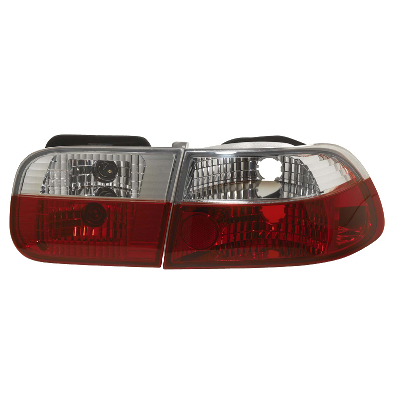 Set Tail Lights  Honda Coupe/Sedan 1992-1995 - Red/Crystal