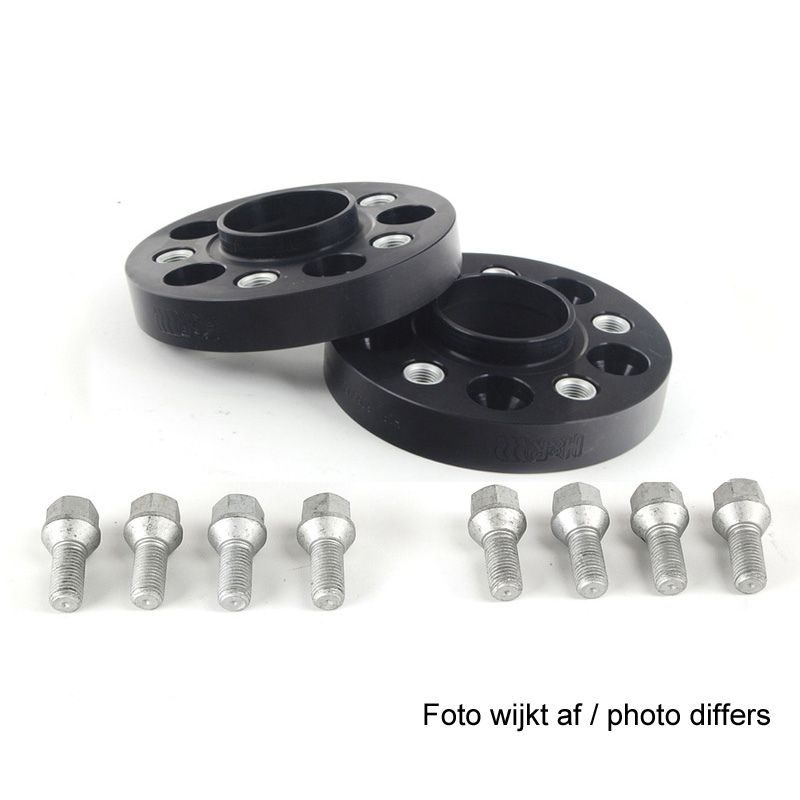 H&R DRA-System Wheelspacers 30mm 4x108 - Hub 57,1mm - Bolt size M14x1,5 -  Audi - Black