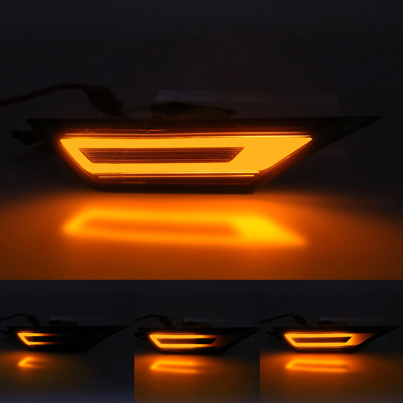 Set LED Side Indicators  Honda Civic X 2016-2022 - Smoke - incl. Dynamic Running Light & Position Light
