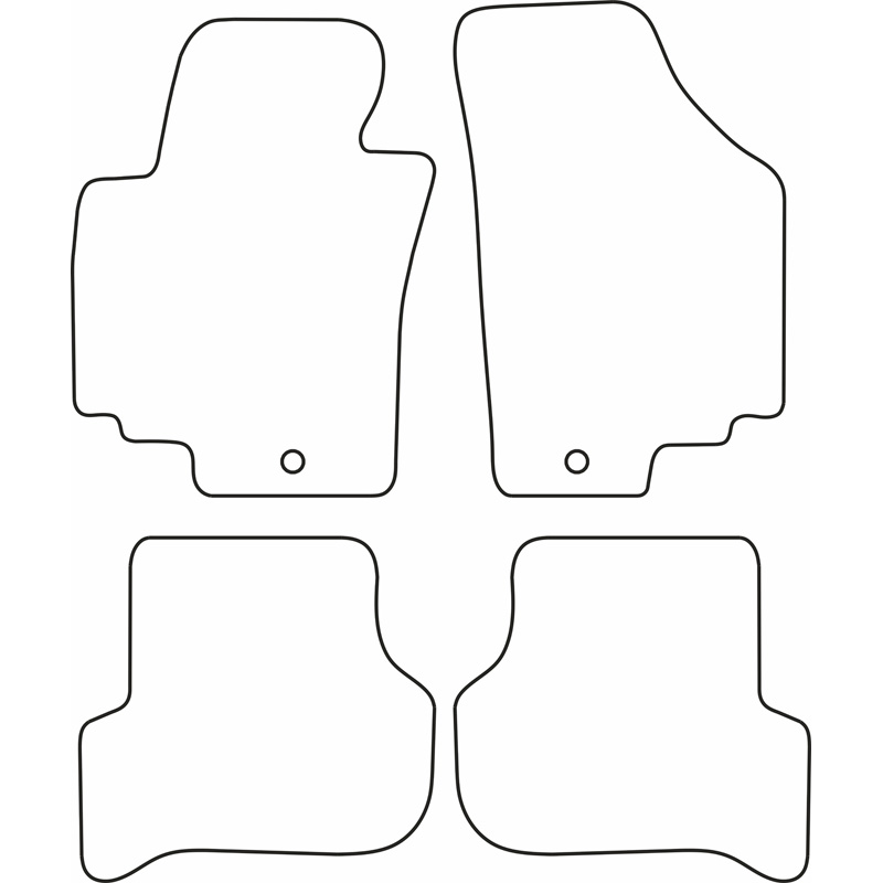 Set car mats  Seat Altea 2008-