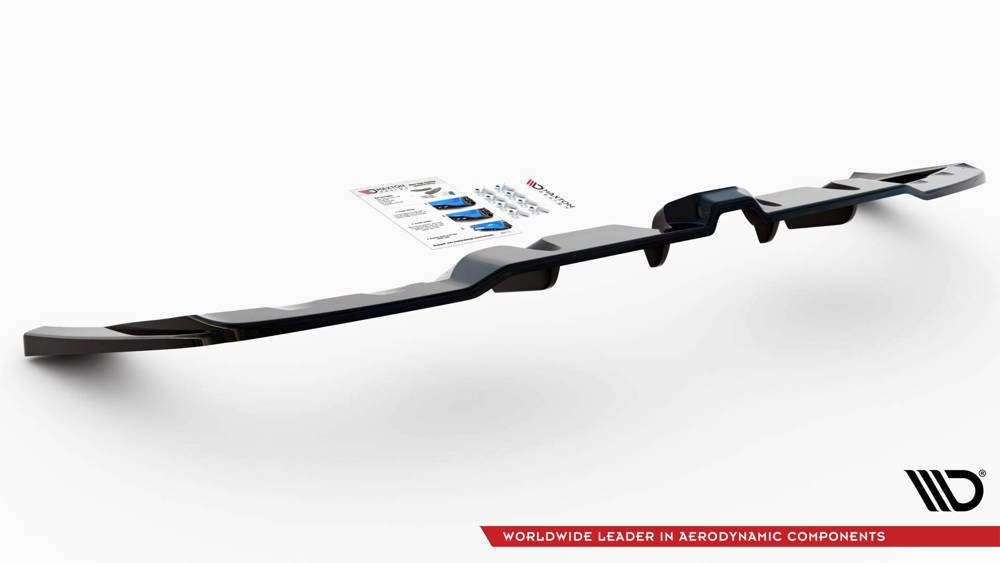 Diffuser passend voor Mercedes GLE 53 AMG Coupe C167 Maxton Glans Zwart