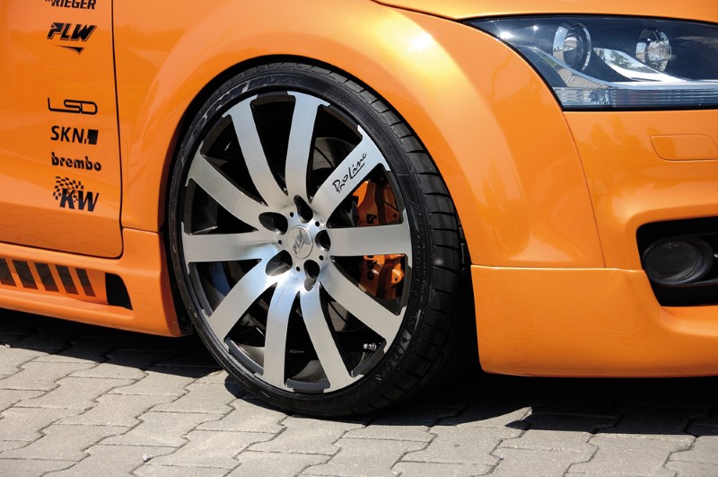 Sideskirts Audi TT 8J 96.06- with 2 schacht and 2 uitsnedes Rieg