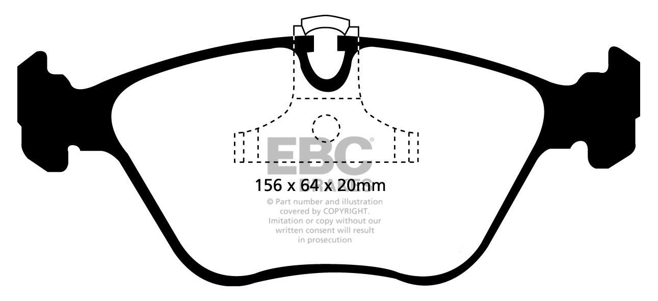 EBC Brakes BMW 520 2.2 (E39) 2000-2003 Remblokken voorzijde
