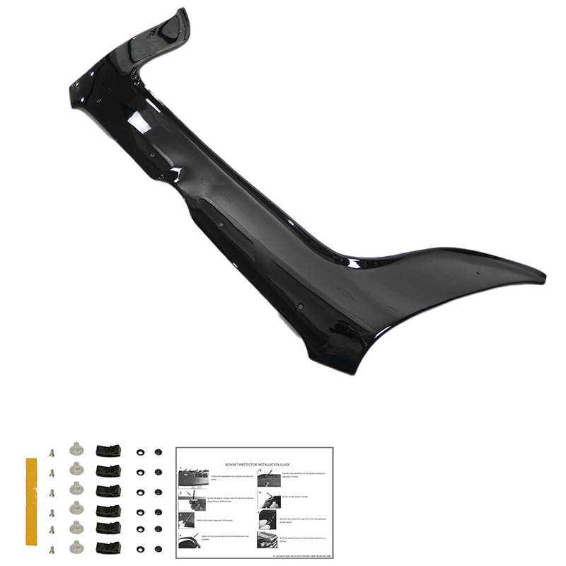 Bonnet Protector  Fiat Doblo 2nd Gen. 2010-2015 - Gloss black