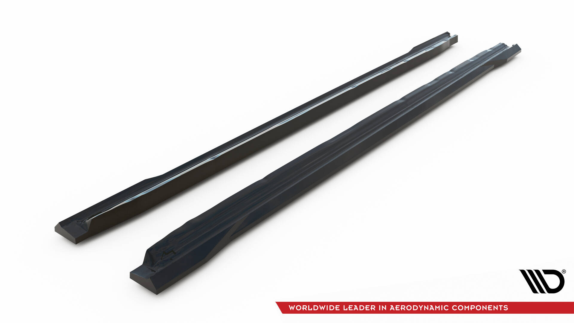 Zijskirts passend voor Volkswagen Passat B9 Maxton Glanzend zwart