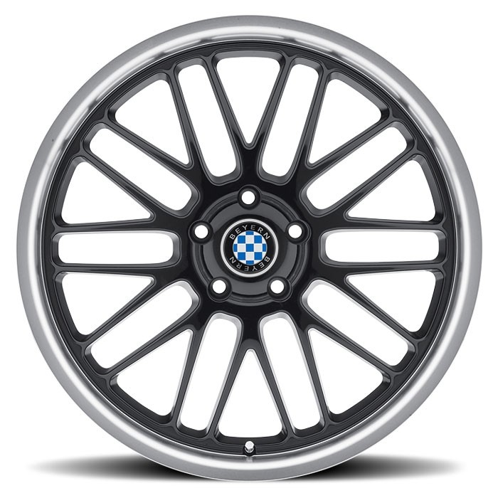 Velgen Beyern Mesh 20x8,5 5x120 ET30 Glanzend Zwart + Machined R