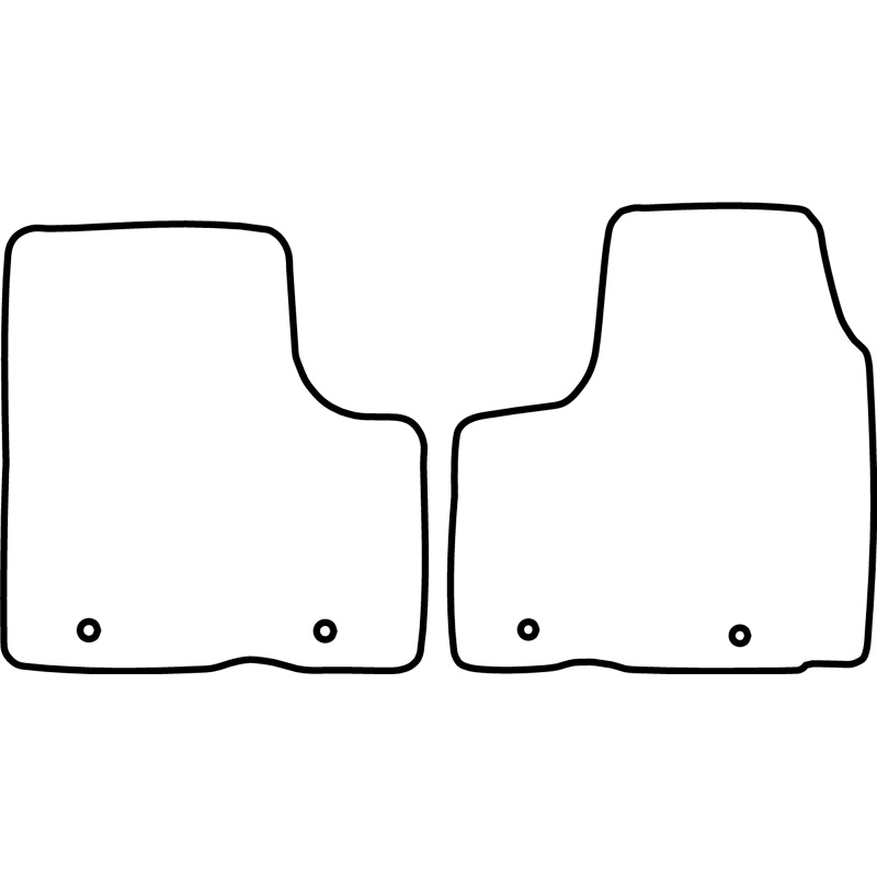 Set car mats  Fiat Talento 2016- (Front only)