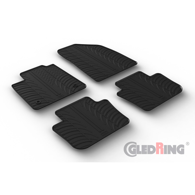 Rubber car mats set  MG 4 (EV) 2022- (T profile 4-pieces)