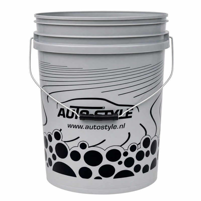 Car wash bucket 20L with Grit guard - Nardo gray
