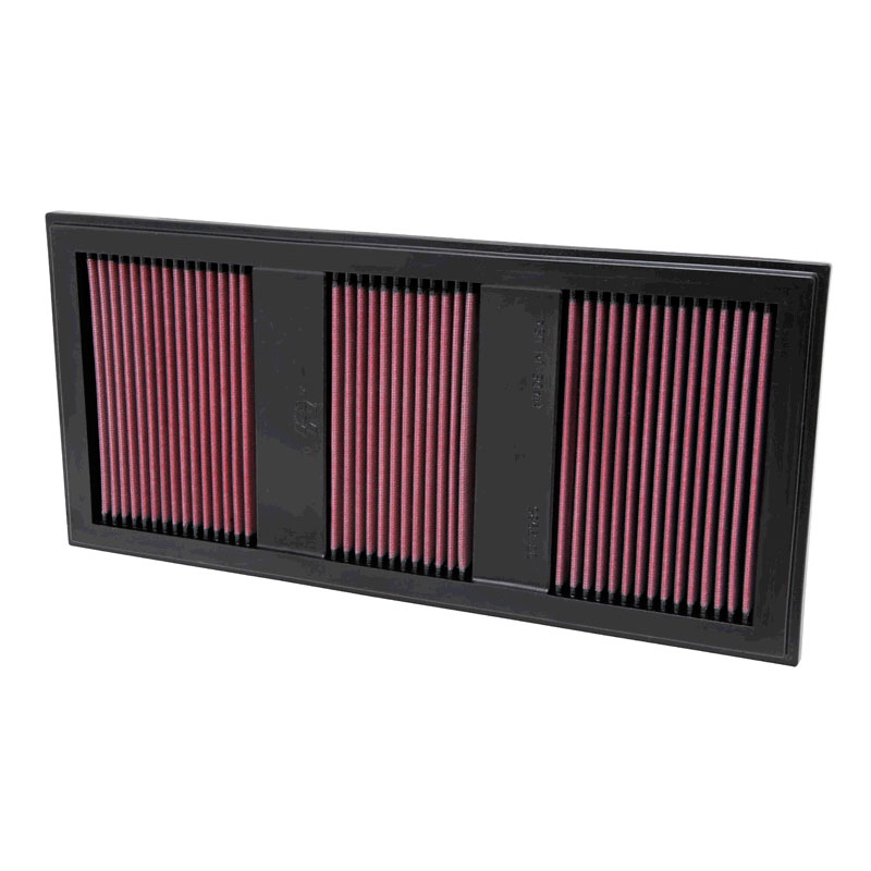 K&N Replacement Air Filter  Mercedes Benz C300, C350, CLS, E300, E350, E400, GLK350, ML350, R350, S350 2011-2013, S400 Hybrid 2014-, SL350 2011-2014, SLK350 2011-2016 (33-2985)