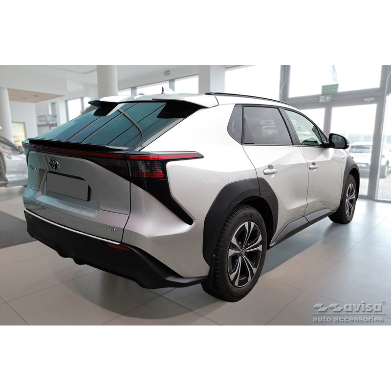 Stainless Steel Rear bumper protector  Toyota bZ4X 2021- & Subaru Solterra 2022- 'Ribs'
