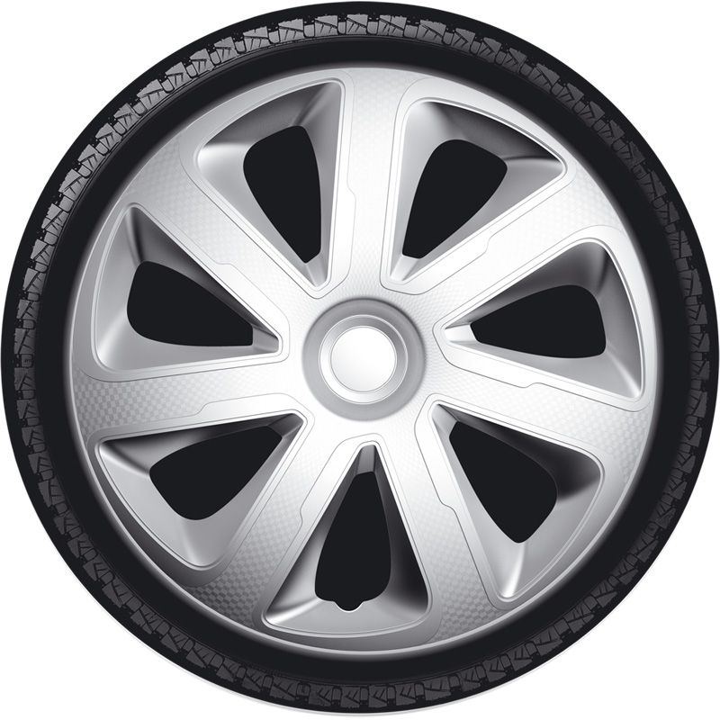Set wheel covers Livorno 16-inch silver carbon-look