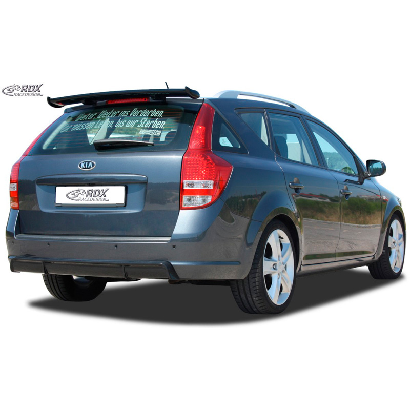 Rear bumper skirt 'Diffuser'  Kia Cee'd ED SW 2007-2012 (ABS glossy black)