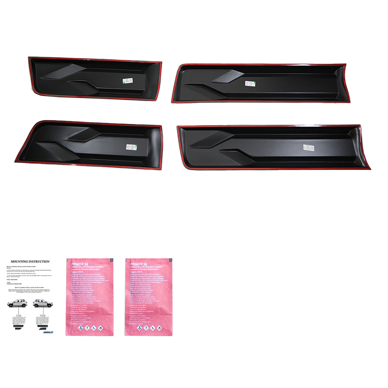 Body Cladding  Toyota Hilux 8th Gen. 2015- - Matt black