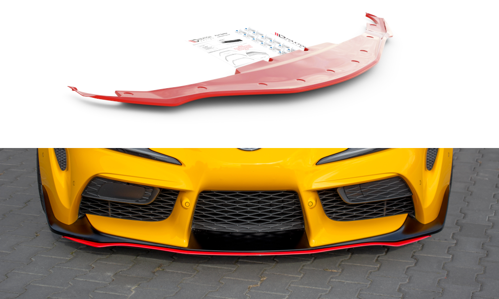 Voorspoiler V.3 Toyota Supra MK5 Maxton Glans Zwart