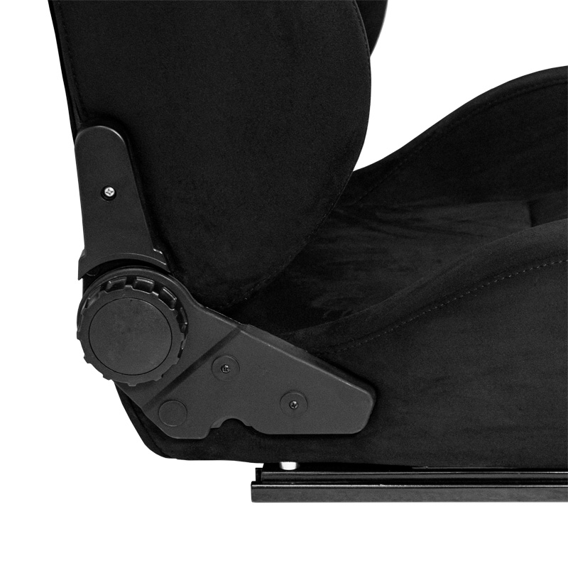 Sport seat 'LH' - Black - Dual-side reclinable back-rest - incl. slides