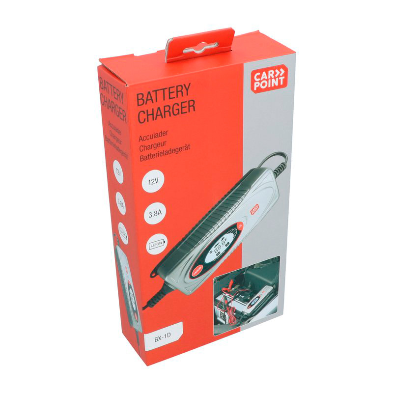 Carpoint BX-1D 12V Battery Charger 3.8 Ampère Lithium