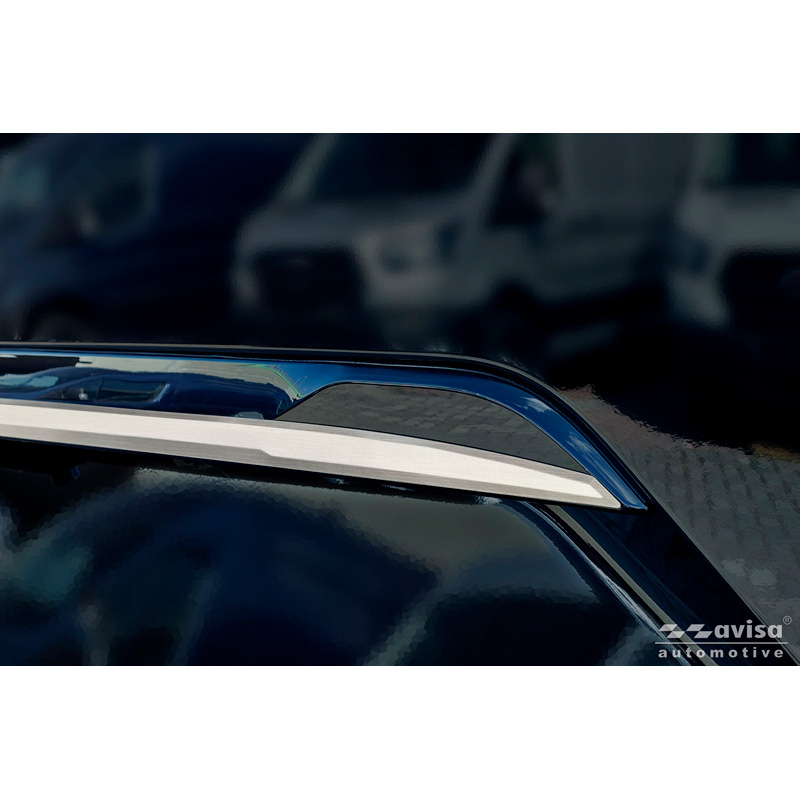 Avisa Brushed Stainless Steel Trunk Tailgate Trim Cover  Ford Tourneo Custom II (V710) 2023- (with rear hatch)