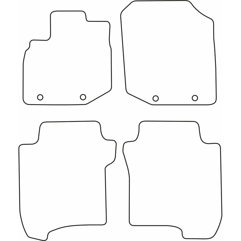 Set car mats  Honda Jazz 2008-2011
