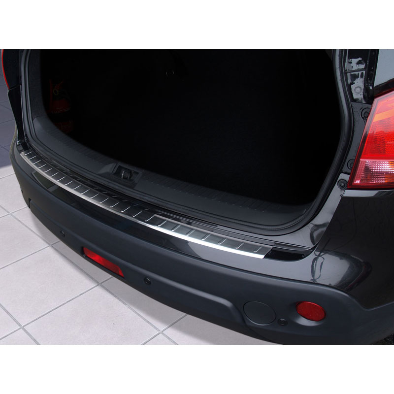 Stainless Steel Rear bumper protector  Nissan Qashqai 2007-2013 'Ribs'