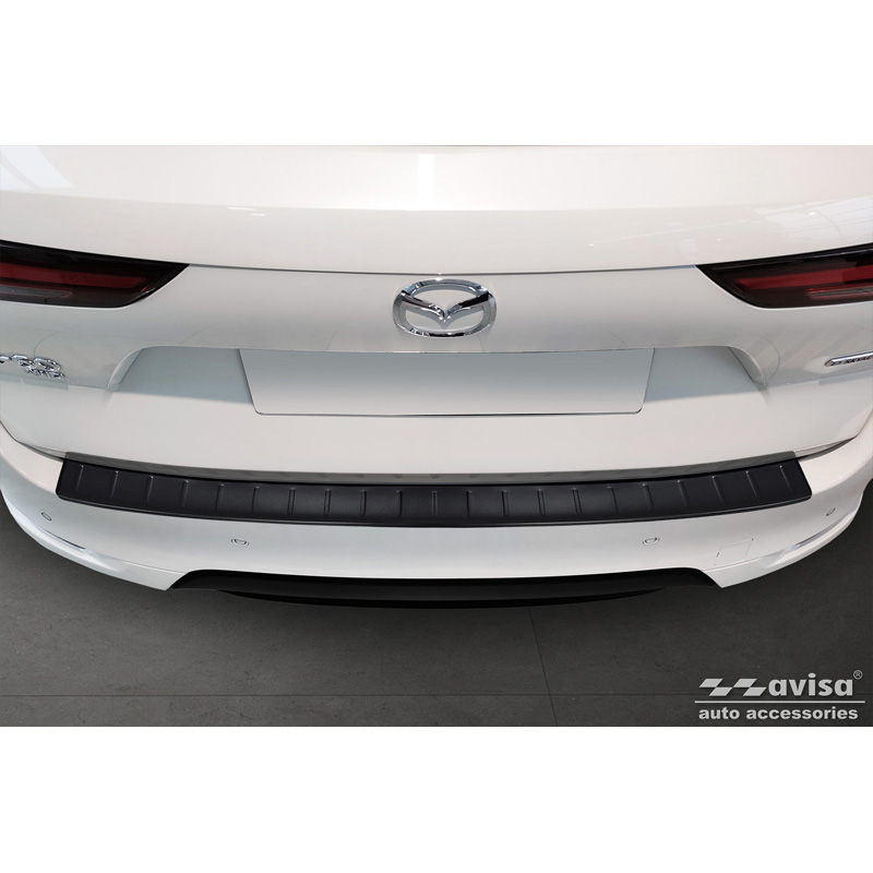 Matt Black Stainless Steel Rear bumper protector  Mazda CX-60 (KH) 2022- 'Ribs'