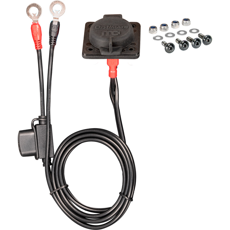 OptiMate PORT O-97P12 – MagCode Clip Panel Mount – Magnetic battery charger connection – 12V