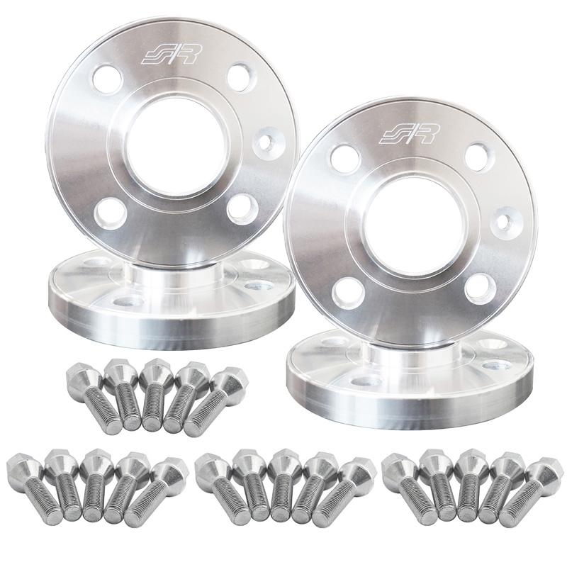 Simoni Racing Aluminium Wheel Spacer Kit - 2x16mm(FA) - 2x20mm(RA) (Hub 56,6mm) including wheel bolts -  Abarth, Fiat various