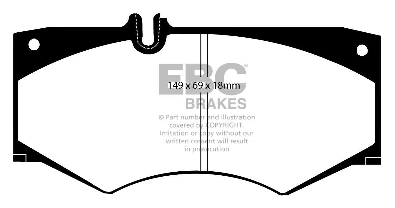 EBC Brakes MERCEDES G-Wagon (W461) G290 D 97-.. Remblokken voorz