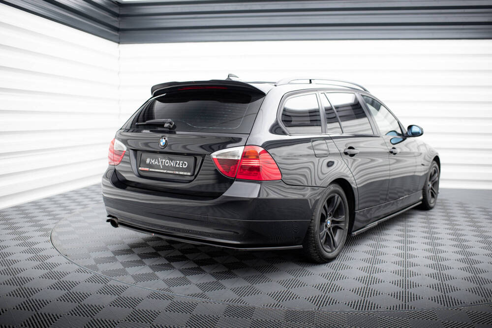 Diffuser passend voor BMW 3 Serie E91 Maxton Glans Zwart