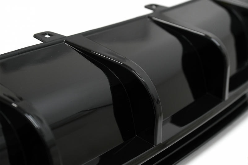 Diffuser passend voor Audi A6 S-Line C8 Glanzend Zwart incl. sierstukken