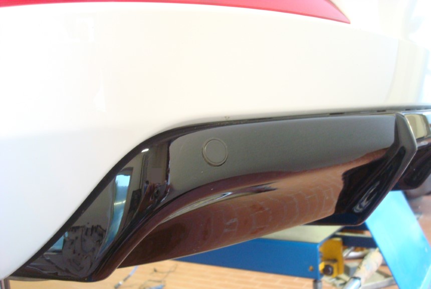 Diffuser passend voor Skoda Octavia (5E) pdc Rieger glans zwart