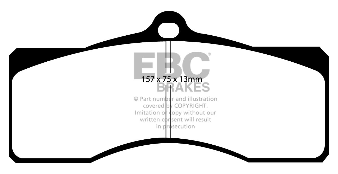 EBC Brakes CHEVROLET Camaro 4.9 1969 Remblokken achterzijde