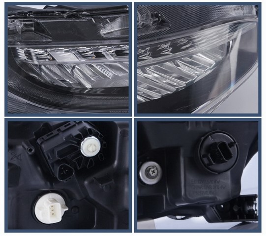 Headlights Honda Civic Mk10 (FC/FK) (2016-Up) Sedan & Hatchback Full LED Dynamic black
