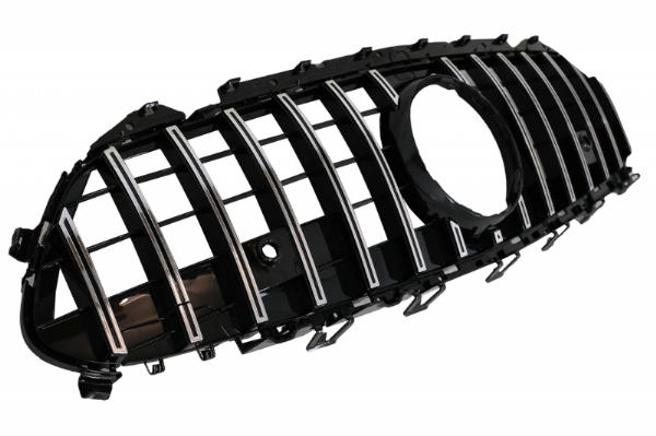 Grill passend voor Mercedes CLS C257 GTR Design Zwart/Chroom