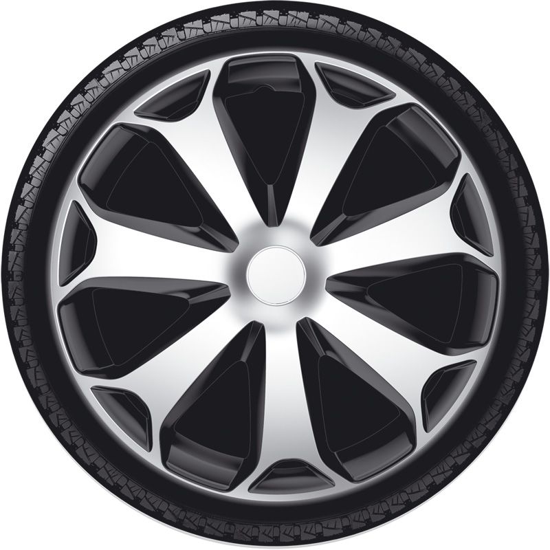 Set wheel covers Mega 14-inch silver/black