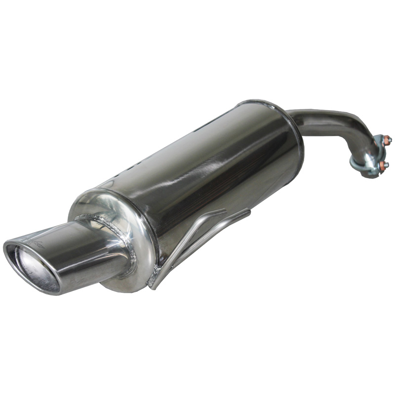 100% Inox Sport Exhaust  Mitsubishi Colt CZT 1.5 Turbo 2005- 120x80mm
