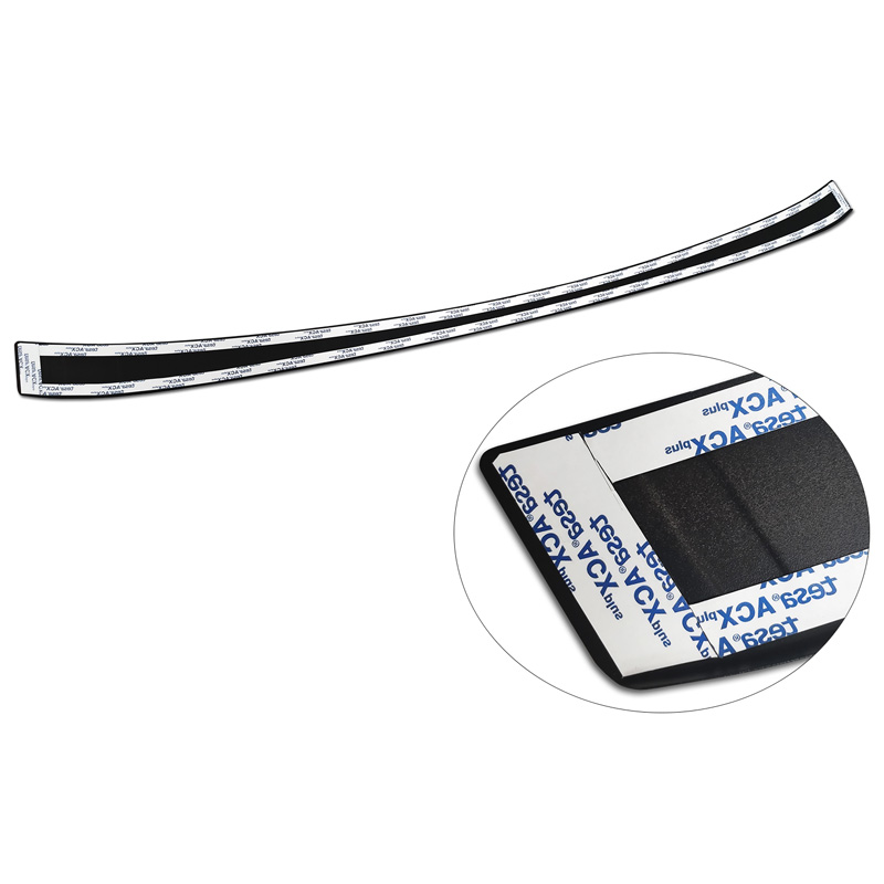 Matt Black Stainless Steel Rear bumper protector  BMW iX (I20) 2021- 'Ribs'