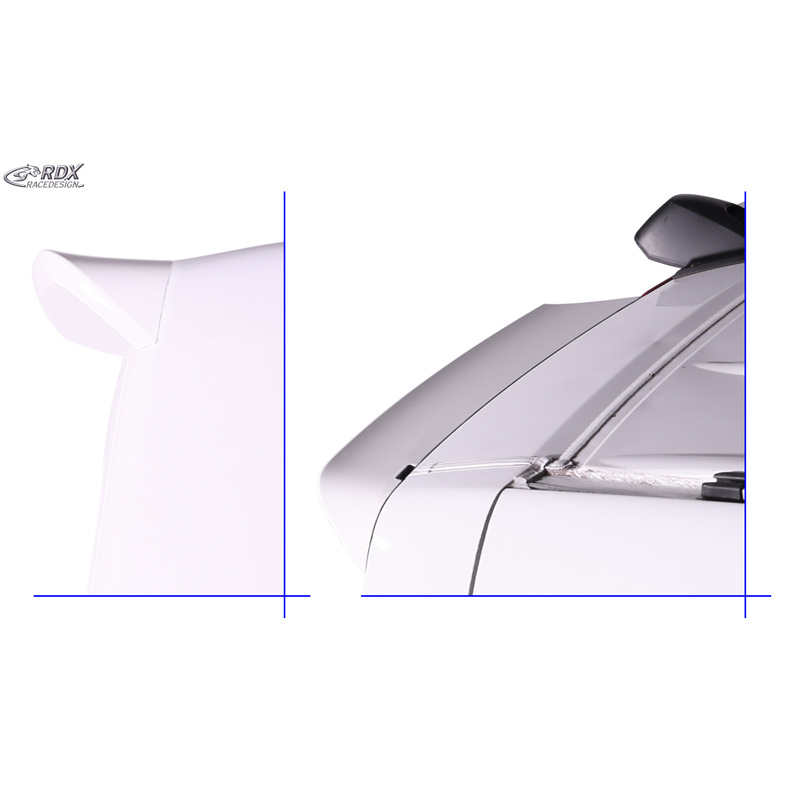 RDX Roof spoiler  Volkswagen Crafter (H2) 2006-2016 & Mercedes Sprinter (H2) 2006-2018 & 2018- (with 2 barn doors) (PU)