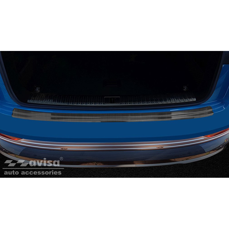 Black Stainless Steel Rear bumper protector  Audi E-Tron incl. Sportback 2018-