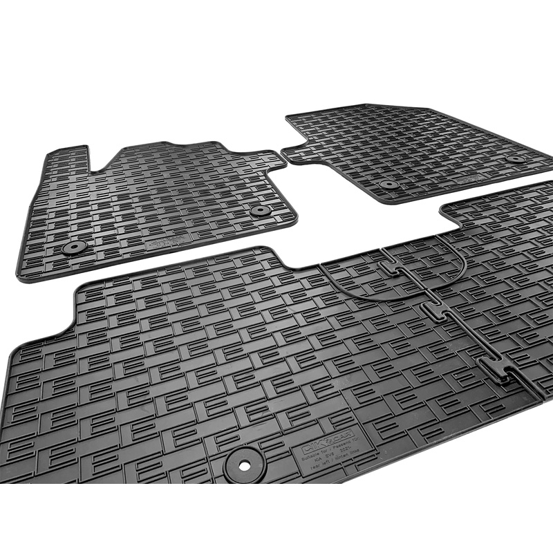 Rubber car mats set  Kia EV6 2021- (3-pieces + fixing system)