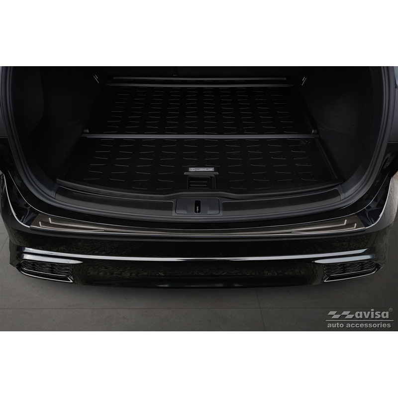 Black Stainless Steel Rear bumper protector  Lexus RX V 2022-