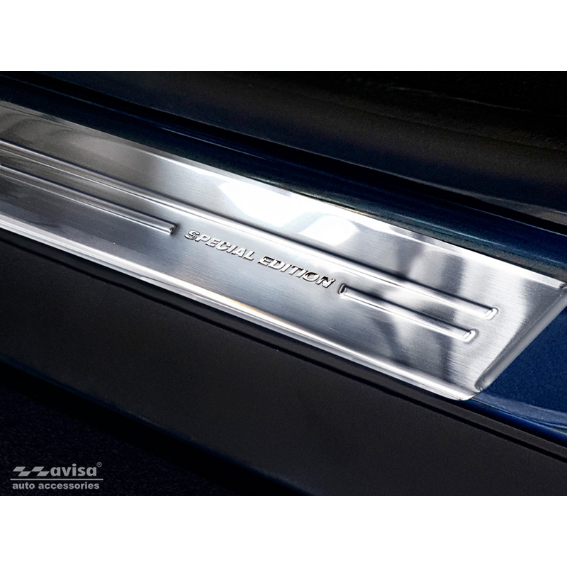 Inox door sill protectors  Dacia Duster II 2018-2021 & FL 2021-2024 'Special Edition' - 4-pieces