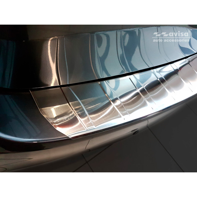 Stainless Steel Rear bumper protector  Mazda 6 III GJ combi 2012- 'Ribs' (Long Version)