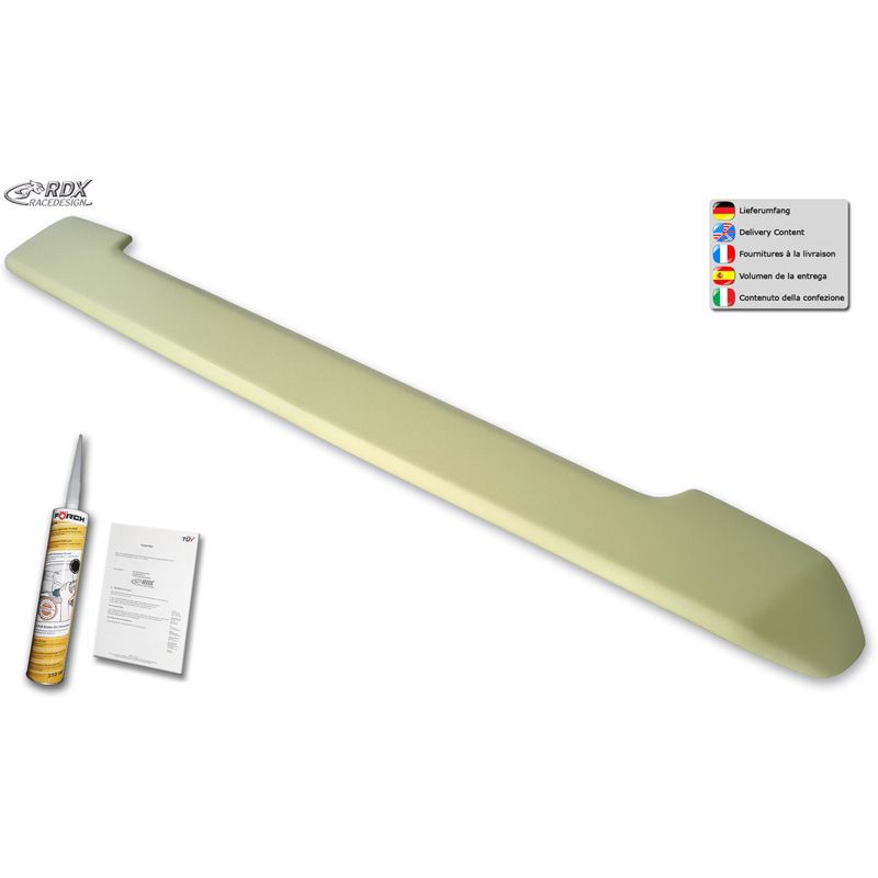 Roof spoiler  Citroën Berlingo / Peugeot Partner & Rifter / Opel Combo / Toyota ProAce City & ProAce City Verso 2008- (with hatch) (PU)