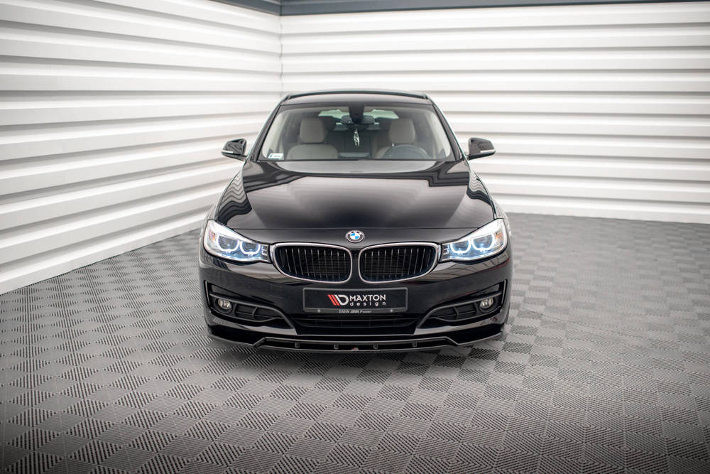 Voorspoiler passend voor BMW 3 Serie GT F34 Maxton Glans Zwart