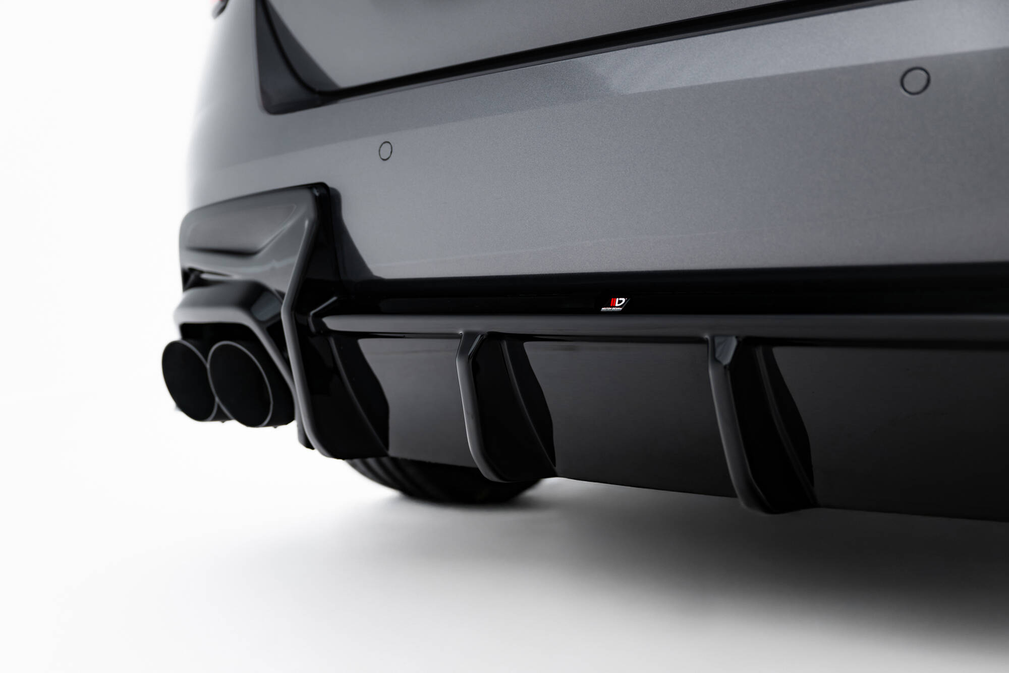 Achter Diffuser passend voor BMW M135i F70 Maxton Glanzend zwart