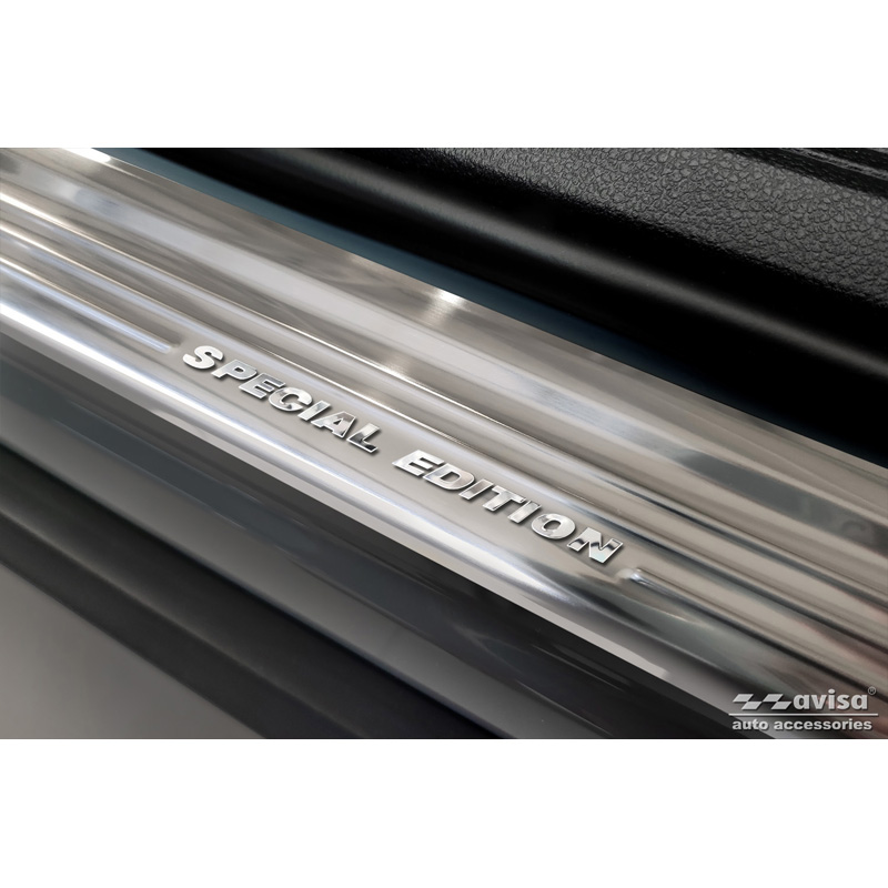 Silver Inox door sill protectors  Nissan Qashqai III 2021- - 'Special Edition' - 4-pieces