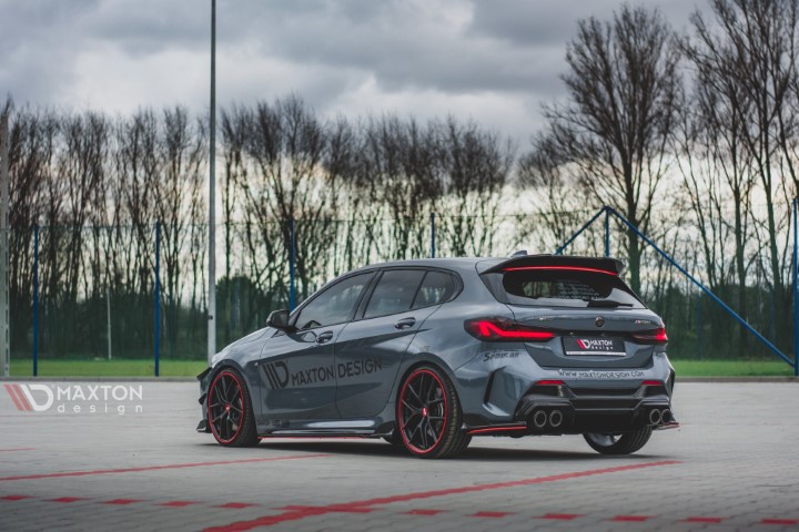 Achter Diffuser passend voor BMW 1 Serie F40 M-Pack/ M135i Glans Zwart V2