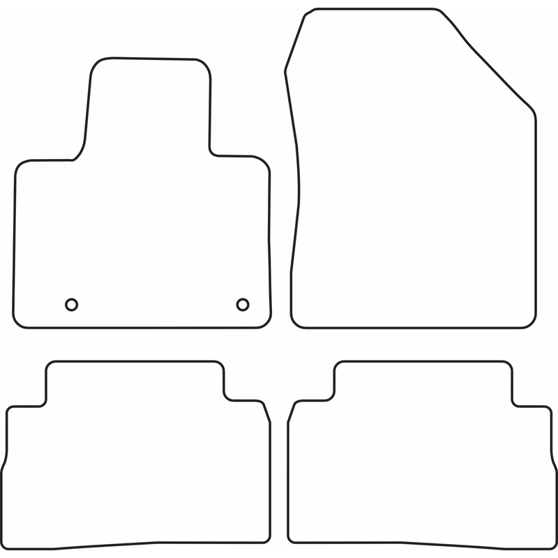 Set velour car mats  Hyundai Santa Fé IV (TM) Hybrid 2020-